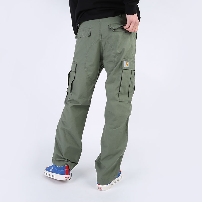 мужские зеленые брюки Carhartt WIP Regular Cargo Pant I015875-dollar green - цена, описание, фото 6